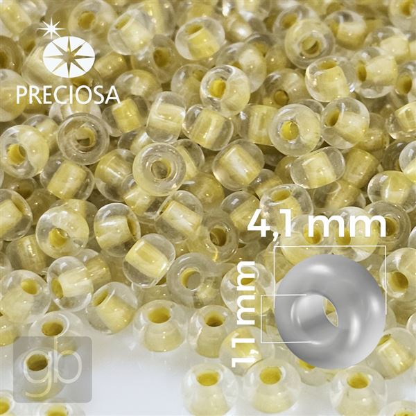 Preciosa Rocailles 6/0 4,1 mm Gelb 38681 50 g