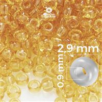 Preciosa Rocailles 8/0 2,9 mm Gelb 10050 50 g