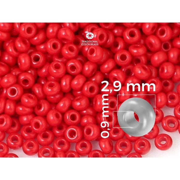 Preciosa Rocailles 8/0 2,9 mm Rot (93190) 50 g