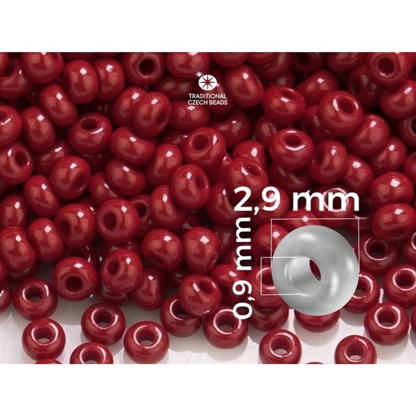 Preciosa Rocailles 8/0 2,9 mm Rot (93310) 50 g