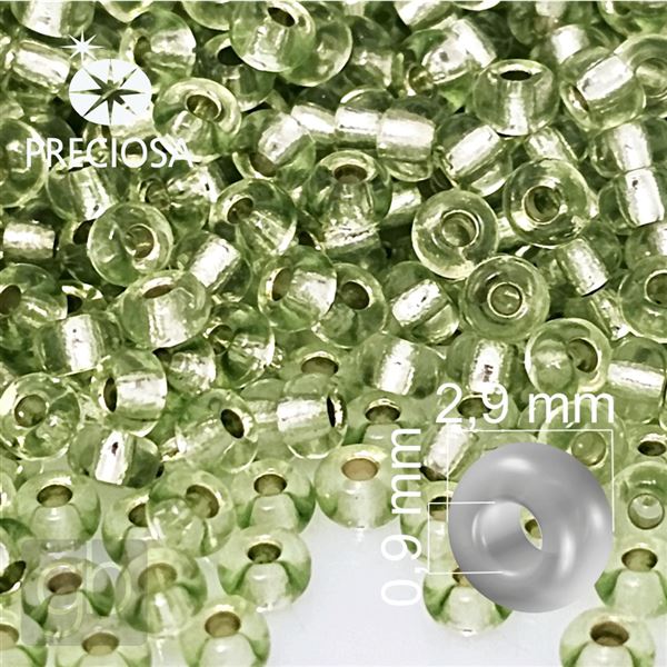 Preciosa Rocailles 8/0 2,9 mm Grn 78154 50 g