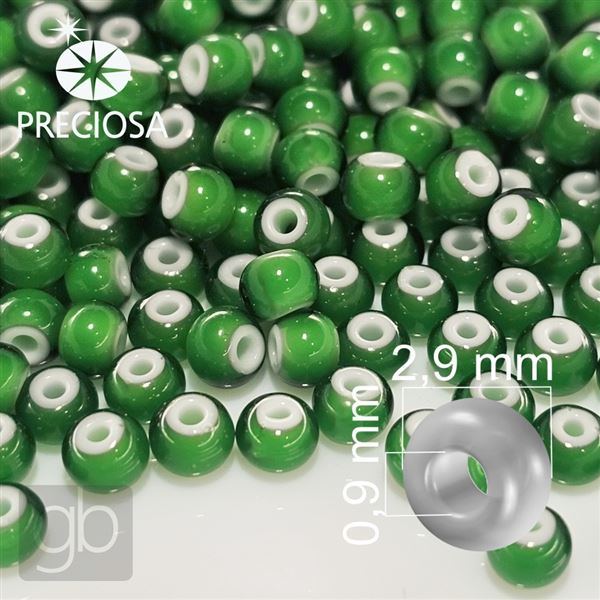 Preciosa CORNELIAN Rocailles 8/0 2,9 mm Grn 53712 50 g