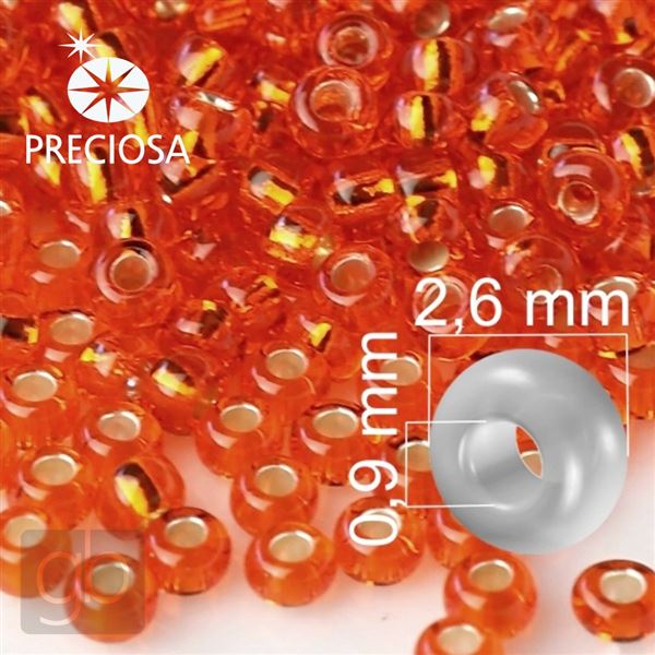 Preciosa Rocailles 9/0 2,6 mm Orange 97030 20 g