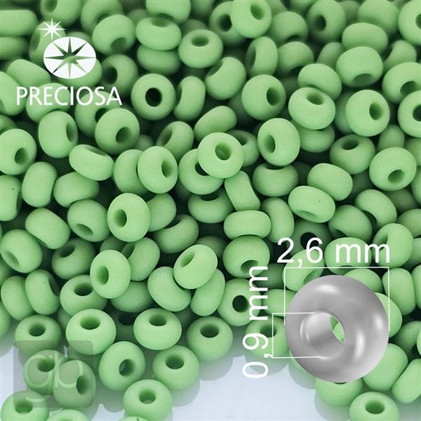 Preciosa Rocailles 9/0 2,6 mm Grn MATT 53230 20 g