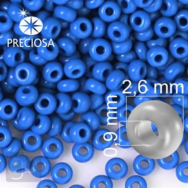 Preciosa Rocailles 9/0 2,6 mm Blau 33210 20 g