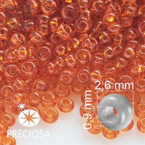 Preciosa Rocailles 9/0 2,6 mm Orange 90030 20 g