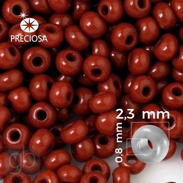 Preciosa Rocailles 10/0 2,3 mm Braun 93300 20 g