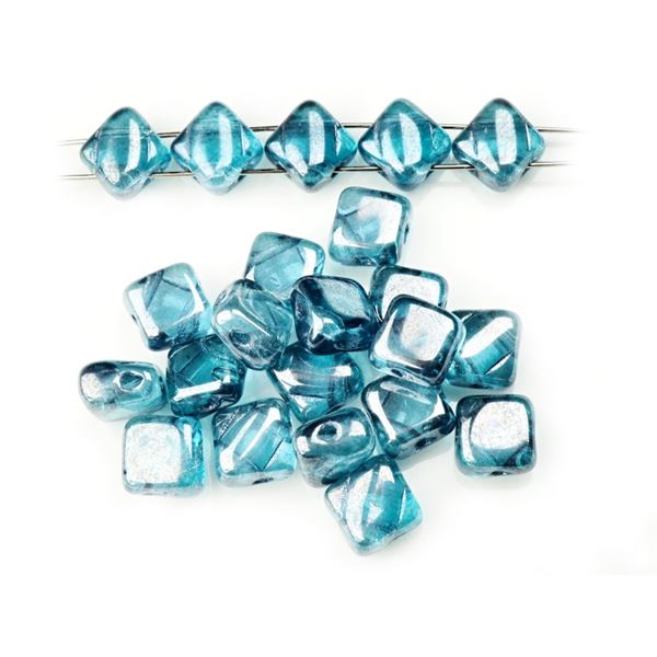 Silky Beads Dia 6x6 mm Blau (20210 14464)