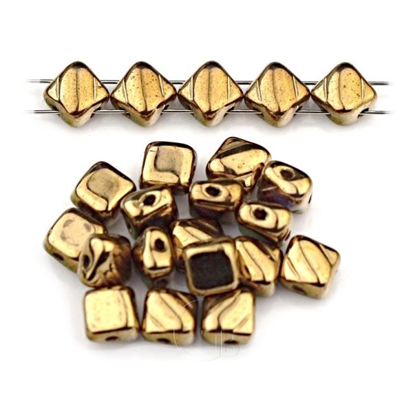 Silky Beads Dia 6x6 mm Gold (23980 90215)