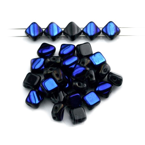 Silky Beads Dia 6x6 mm Schwarz (23980 22201)