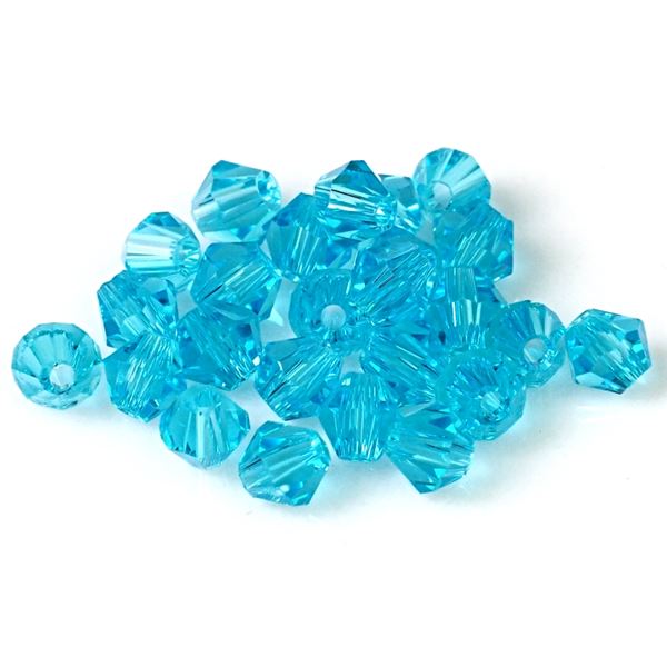 Glasschliffperle Bicone 3 mm Blau SL_F3_11